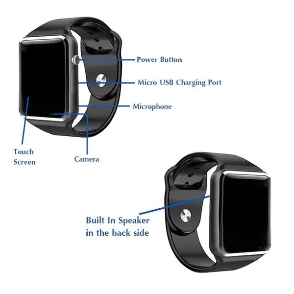 A1 Smart Mobile Watch SIM & SD Card Supported